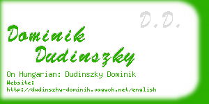 dominik dudinszky business card